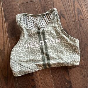 Peloton Leopard Print Sports Bra size small